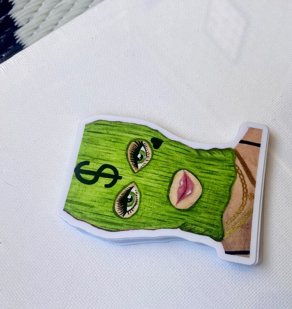 Skimask Girl original printed stickers Etsy