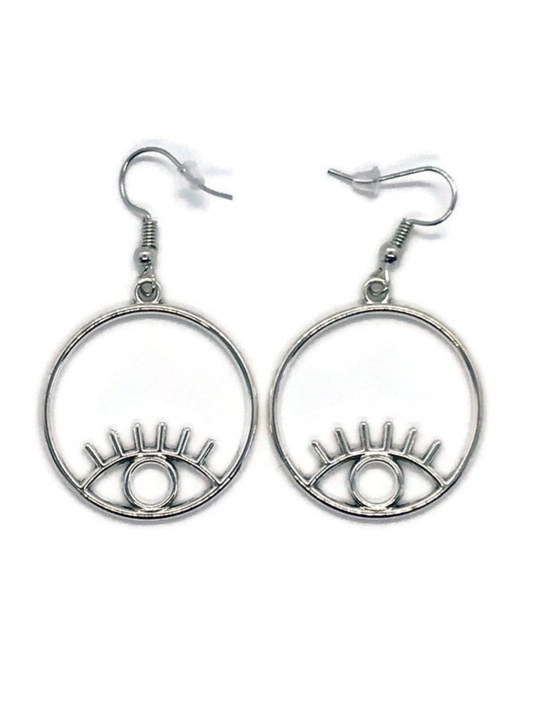 Eye Earrings Horus Eye Earrings Round Eye Earrigns Round Etsy