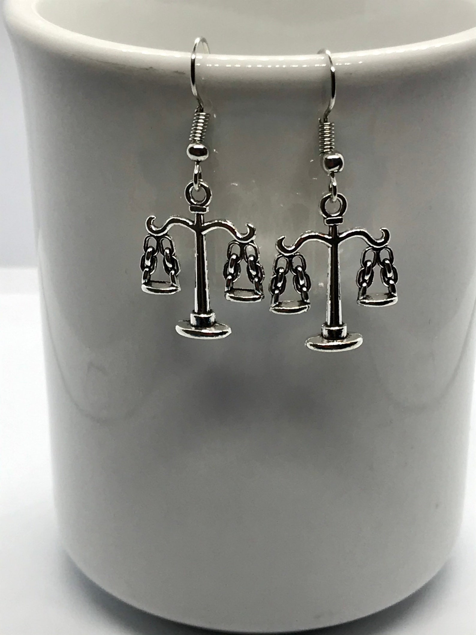 Scale of Justice Earrings Lawyer Earrings Libra Earrings Paralegal