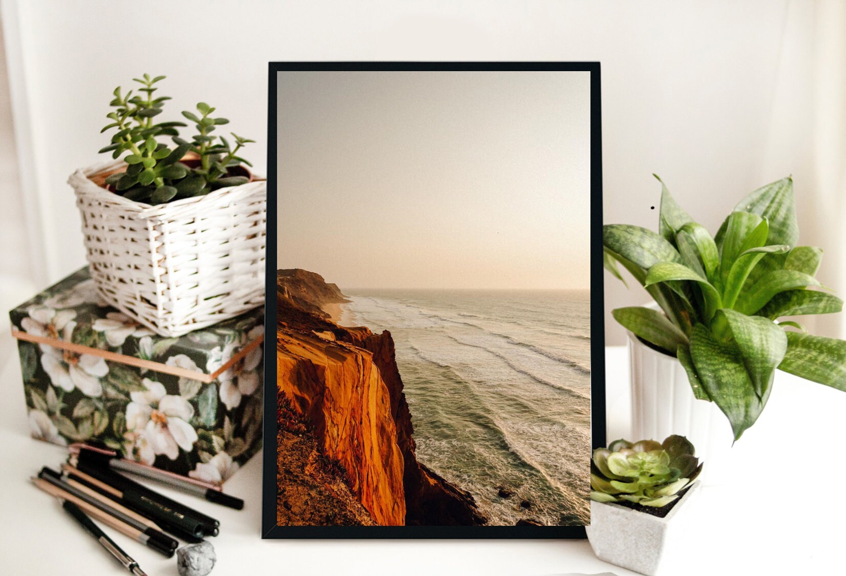 sunset-cliffs-costal-printable-costal-wall-art-costal-etsy