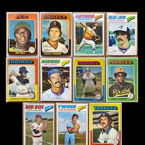Carte collezionabili di baseball Topps degli anni '70
