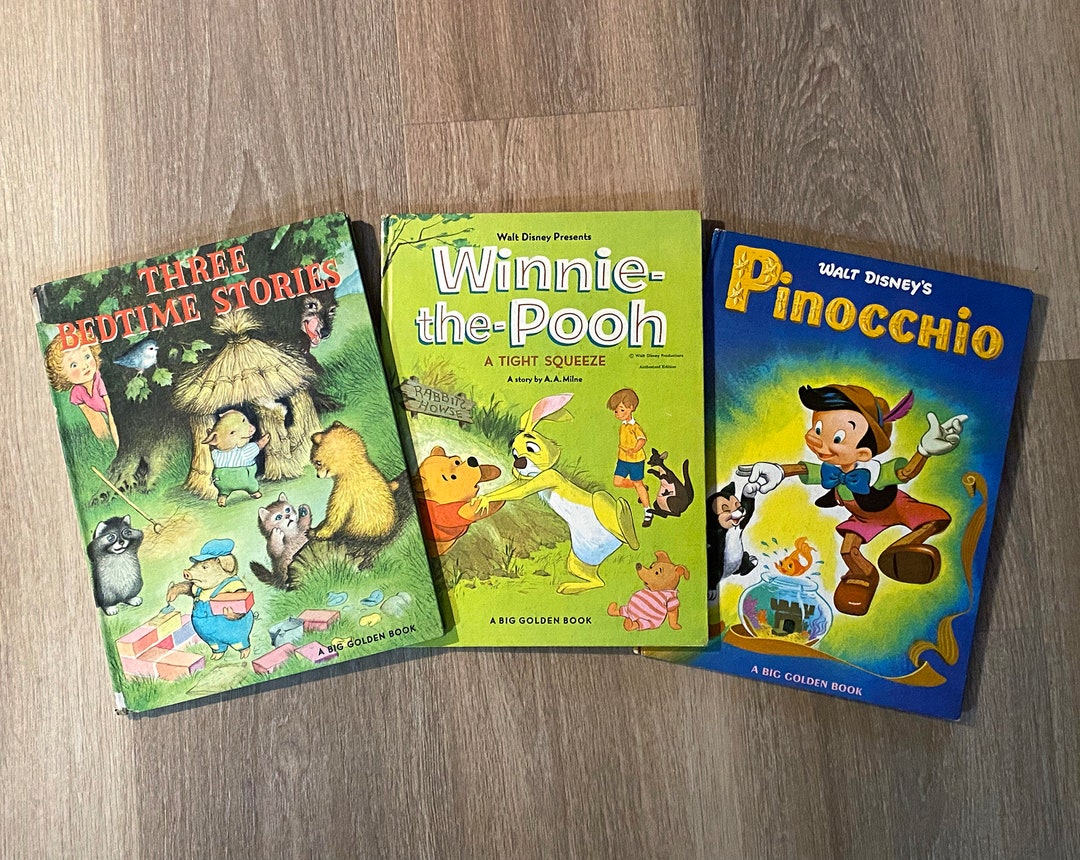 3 Vintage 2 Walt Disney Children's Books by Golden Press Etsy