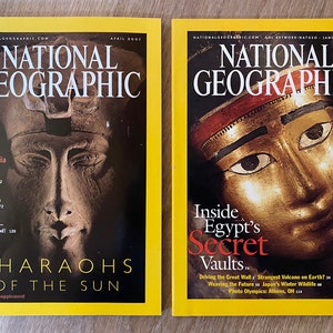 Nat Geo archeology themed magazines