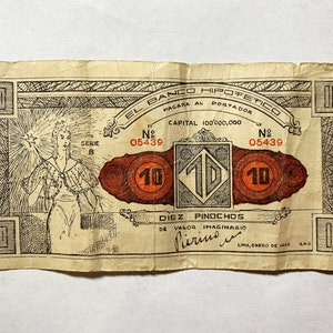 Vintage Peruvian &quot;imaginary&quot; money