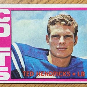 5 tarjetas coleccionables de fútbol americano Baltimore Colts Topps