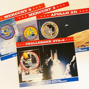 NEW vintage NASA space flight embroidered patches