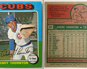 4 Cubs Vintage Topps Baseball Trading Cards 