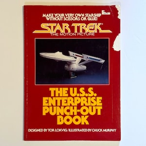 Star Trek USS Enterprise punch-out model book
