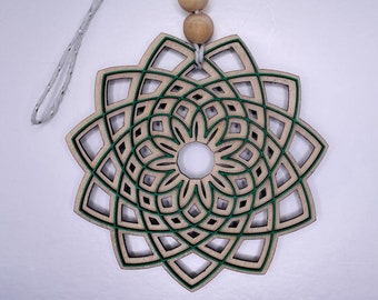 Geometric Snowflake Ornament