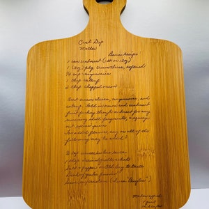 Hand Written Recipe Cutting Board, Unique Gift for Entire Family, Custom Gift for Mom, Valentine's Gift for Her, Special Mother's Day gift image 6