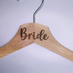 Personalized Wooden Hanger for Wedding