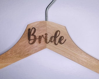 Personalized Wooden Hanger for Wedding