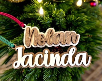 Custom Wooden Stocking Tag, Custom Wooden Gift Tag, Pet Stocking Tag