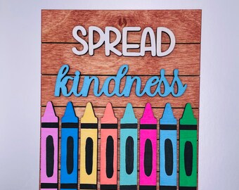 Spread Kindness - Classroom Decor - Tiered Tray Decor - Playroom Decor