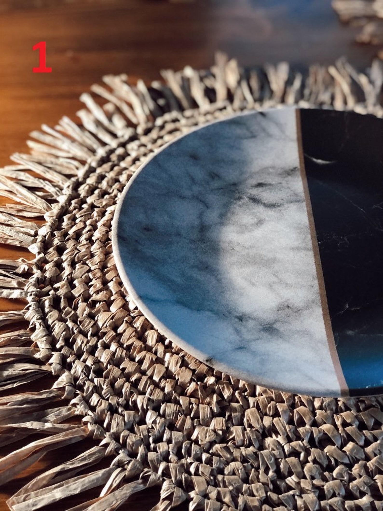 Handgemachte Supla Set Set von 6 natürliche Rattan Supla | Etsy