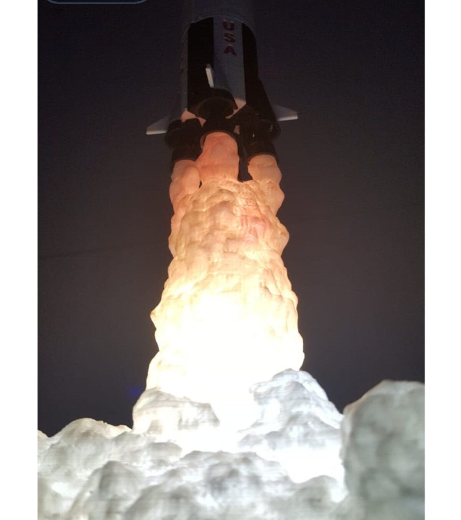 Saturn V Apollo 11 Rocket Lamp Saturn V Rocket Lamp Table Etsy