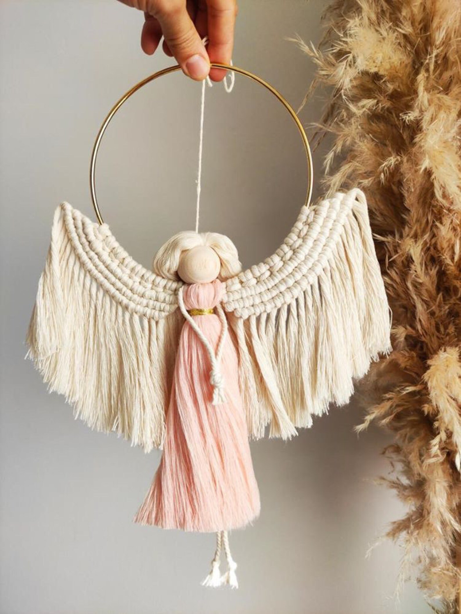Macrame Angel Christmas Angel Personalized Macramé Angel - Etsy