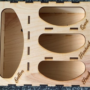 SVG File for Laser Cut Baggie Organizer