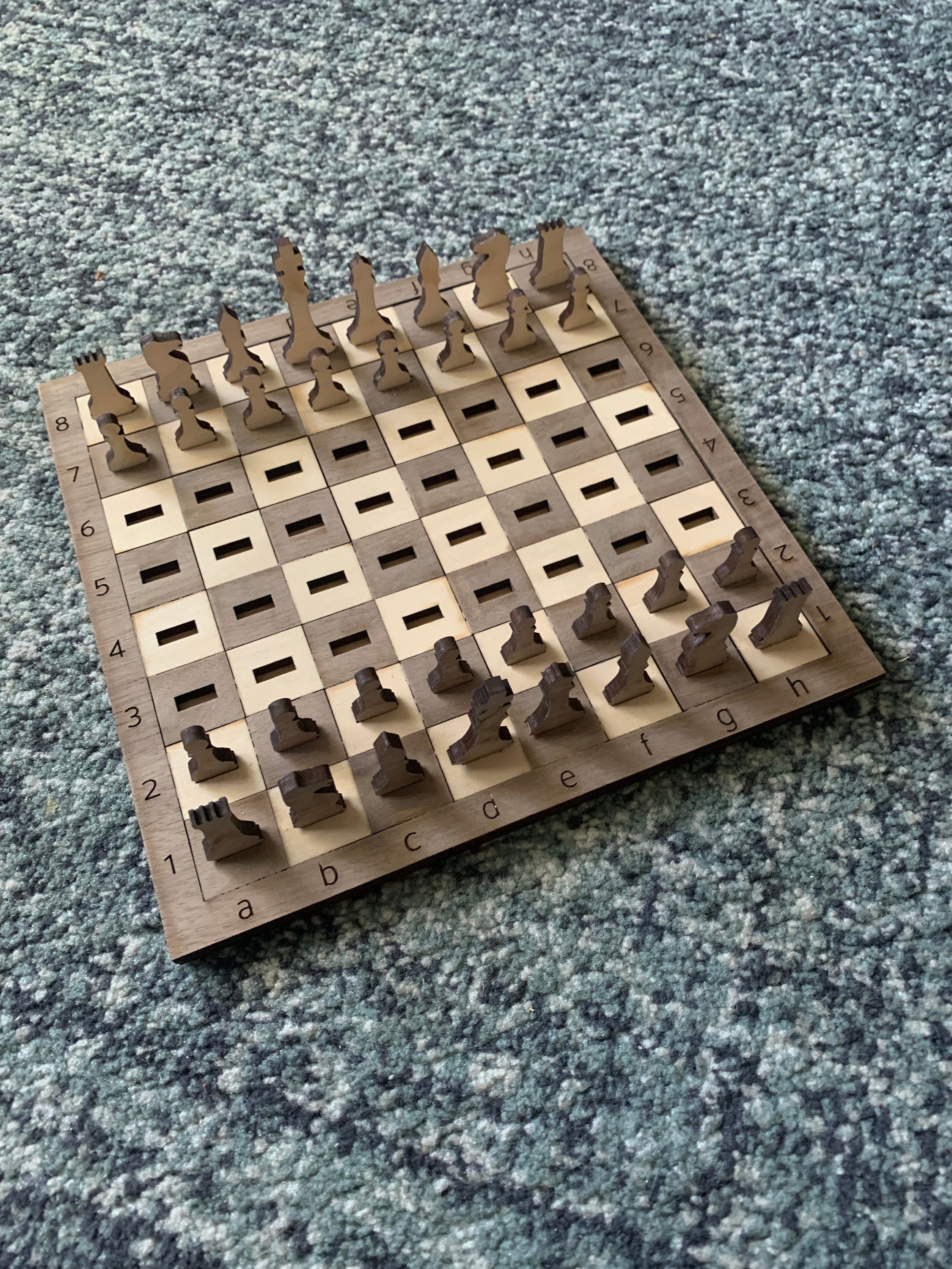 SVG File - Travel Chess board with storage box