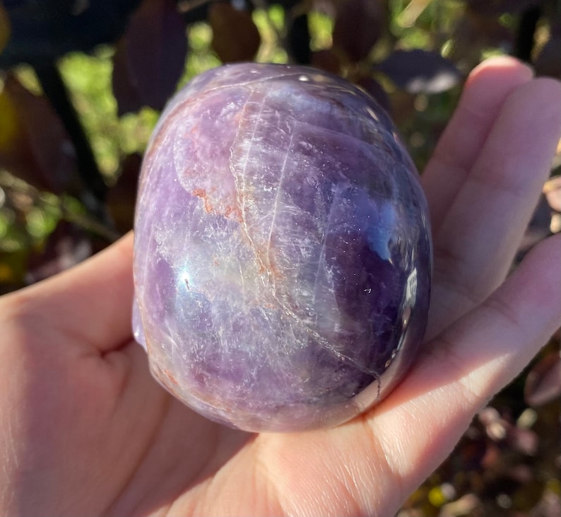 Chevron Amethyst Quartz Skull 2\u201dx 1.5\u201d
