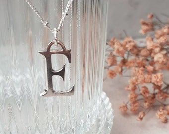 Initial Necklace | Personalised | Monogram Name | Layered | Minimal Jewellery | Personalised Initial Pendant | Sterling Silver Jewelry
