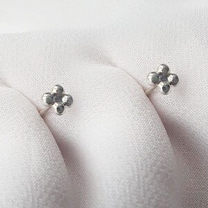 Four Ball Studs | Stud Earring | Silver Jewellery | Minimal Earrings | Unique Handmade Silver Gift | Diamond Circle Studs | Minimalistic