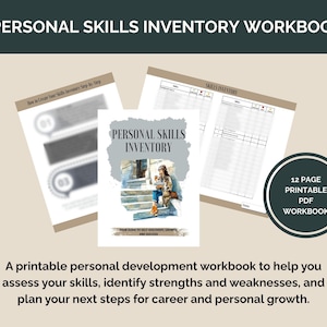 Skills Inventory Workbook | Printable Self Assessment (PDF)