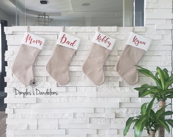mom dad baby christmas stockings