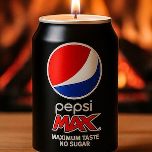 Pepsi Can Candle: Hand Poured, Vegan, Upcycled Container image 2