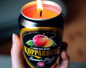 Kopparberg Can Candle -Hand Poured, Vegan Friendly, Sustainable, & Cruelty Free.