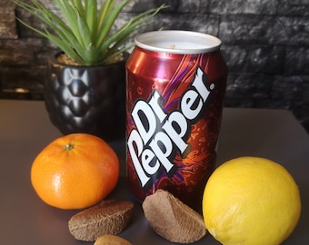Dr Pepper Candle -Hand Poured, Vegan Friendly, Sustainable, & Cruelty Free.