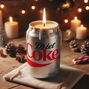 FULL SIZE Coke Can Candle -Hand Poured, Vegan Friendly, Sustainable, & Cruelty Free. Not a mini can like from other sellers.