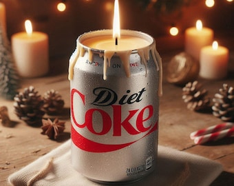FULL SIZE Coke Can Candle -Hand Poured, Vegan Friendly, Sustainable, & Cruelty Free. Not a mini can like from other sellers.