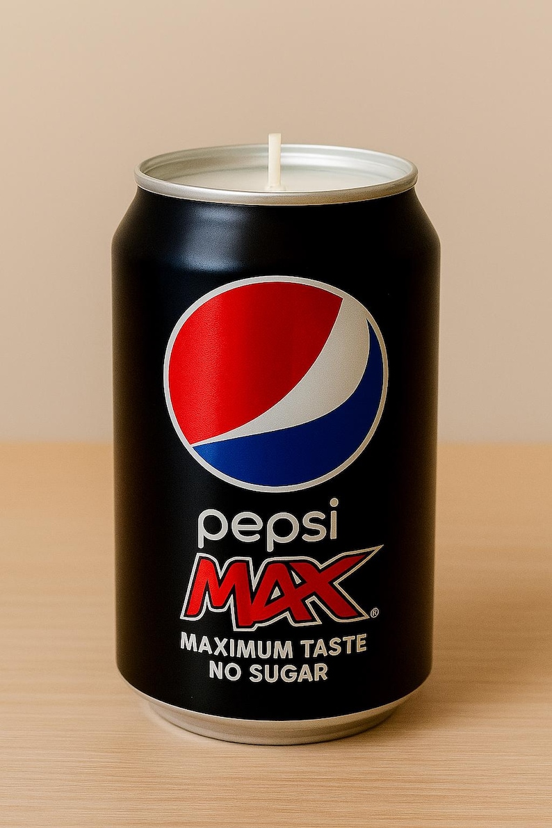 Pepsi Can Candle: Hand Poured, Vegan, Upcycled Container image 1