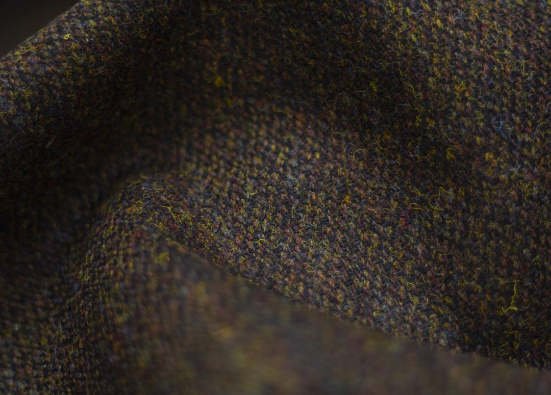 Authentic Harris Tweed Fabric by Metre - Barleycorn Gorse Suitable for ...