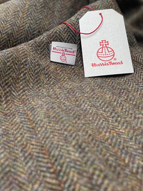 Harris tweed herringbone fabric best sale