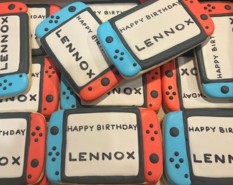 Nintendo switch decorated cookies