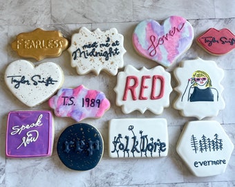 Taylor Swift cookie dozen