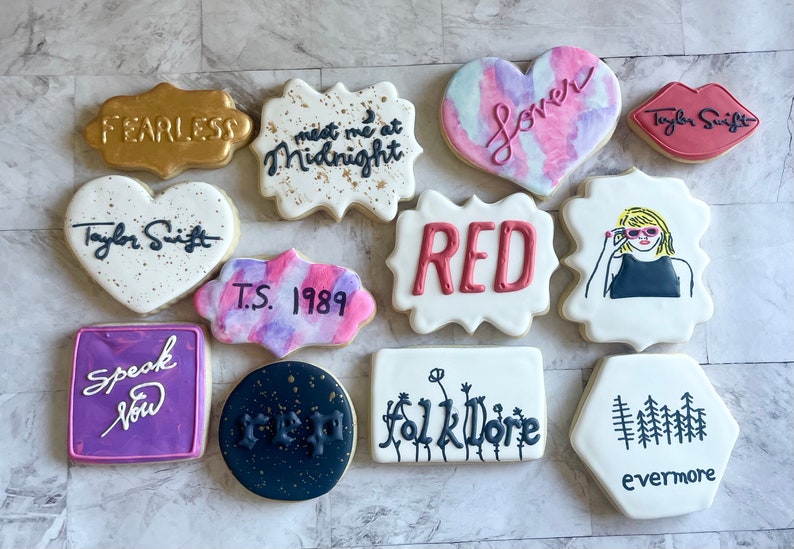 Taylor Swift Cookie Dozen - Etsy