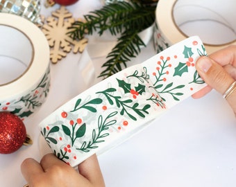 Cinta navideña, Navidad, Festivo, Cinta para paquetes, Foilage, Embalaje, Cinta adhesiva, Packplan