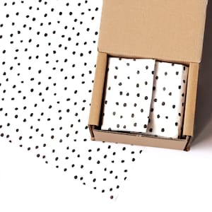 Carta velina x 50, stampa a pois, Eco friendly, Packaging, Bella confezione
