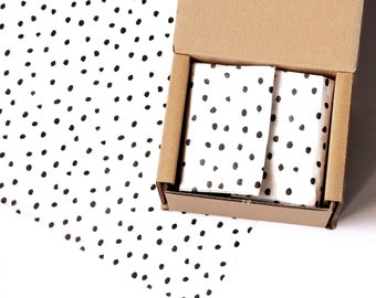 Tissue paper x 50 , Polka dot print, Eco friendly, Packaging, Pretty packaging