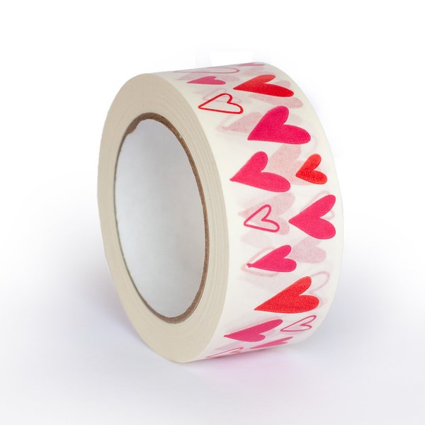 Packing tape - Valentines day tape, Packaging tape, Recycled materials, Sealing tape, Box tape, Boxes, Eco, Pretty, Packaging