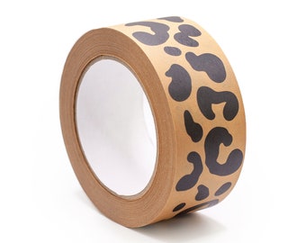 Packing tape, Leopard print, Recycled paper, Box tape, Packplan, Eco