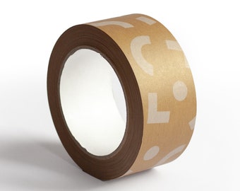 Printed pattern tape,kraft tape,packaging tape,pattern,designer tape, sticky tape, recycled,tape,designer packaging,box tape,sealing tape