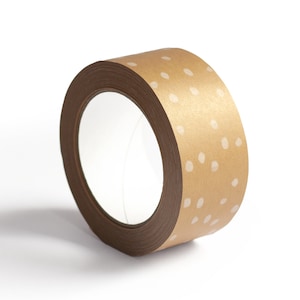 Nastro da imballaggio - Nastro stampato a pois, nastro kraft, nastro da imballaggio, nastro con motivi, nastro di design, nastro adesivo, nastro da imballaggio, pois