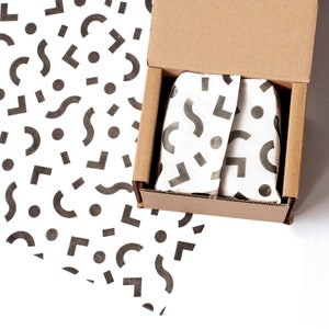 Carta velina x 50, Stampa con motivo, Ecologico, Confezione, Confezione carina