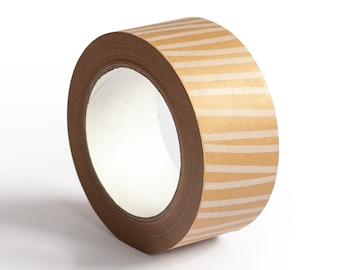 Paper tape - Printed striped tape, kraft tape, packaging tape, pattern tape, designer tape, sticky tape, recycled, packaging tape