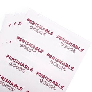 Stickers, Perishable food stickers, Bakers stickers