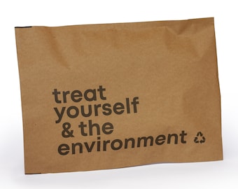 Sobres de envío: 25 x bolsa de correo de papel kraft reciclable, embalaje ecológico, correo, bio, envío, embalaje, cajas, regalo
